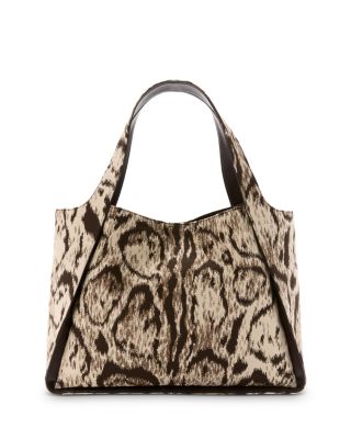 Clouded Leopard Jacquard Logo Tote