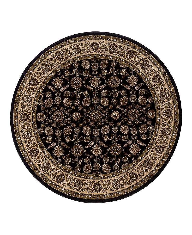 Oriental Weavers Ariana 271d Round Area Rug 6'0 X 6'0 In Black