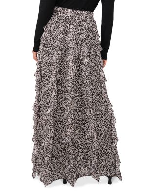 Corkscrew Ruffled Maxi Skirt