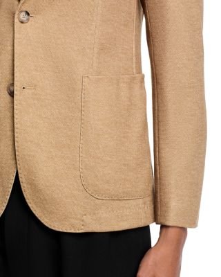 Hanry Melange Jersey Slim Fit Unstructured Sport Coat