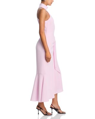 Crepe Rori Tie Waist Turtleneck Dress