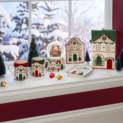 Christmas Tree Christmas Village Red Mug