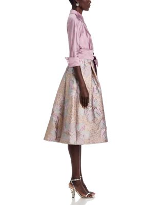 Taffeta Jacquard Shirtdress