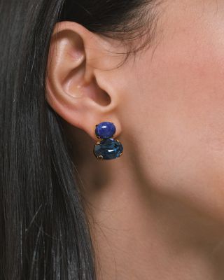 Yvette Gemstone & Crystal Drop Earrings