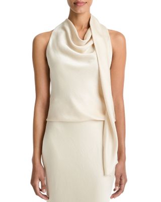 Fluid Satin Scarf Top