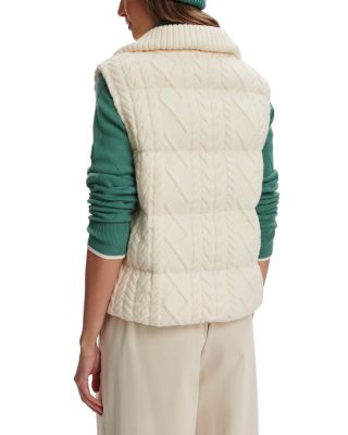 Irina Cable Knit Puffer Vest