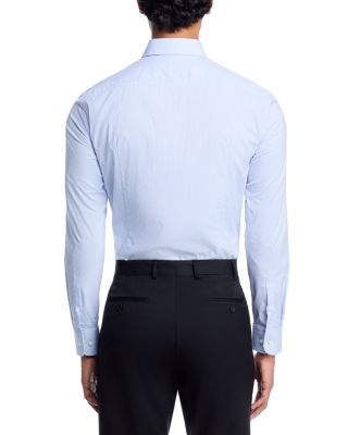 Hank Cotton Stretch Check Dot Slim Fit Dress Shirt