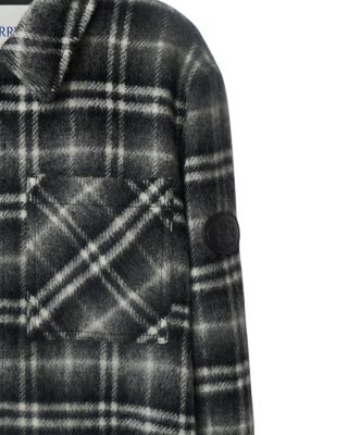 Oran Check Wool Overshirt