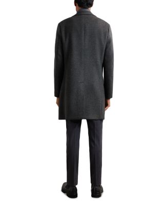 Timpano Wool Blend Regular Fit Double Breasted Overcoat