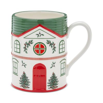 Christmas Tree Christmas Village Green Mug