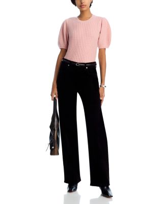 Lucerne Cashmere Crewneck Cable Knit Sweater Top