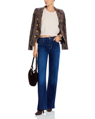 Clayton High Rise Wide Leg Jeans in Sterling