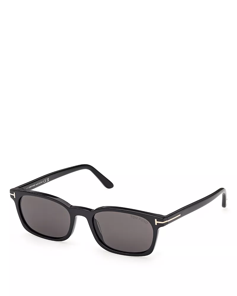 Tom Ford Miles Square Sunglasses, 53mm