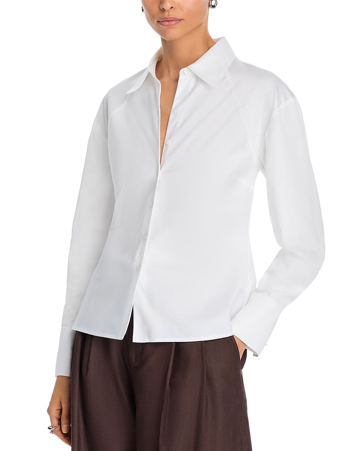 Derek Lam 10 Crosby Carmine Wrap Top