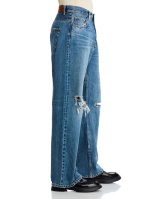 x The Society Archive Relaxed Fit Jeans in Abyss Destructed - Exclusive