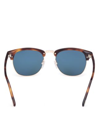 Browline Round Sunglasses, 53mm