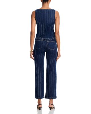 Denim Pintuck Camen High Rise Jeans in Fontaine