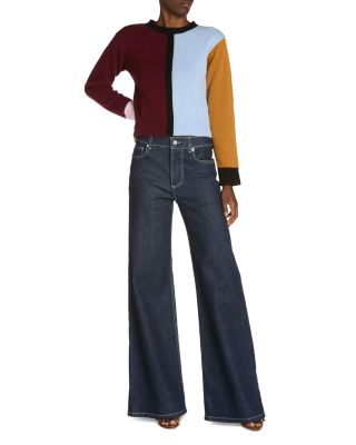 Cashmere Color Blocked Sweater