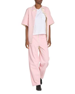 High Low Patch Pocket Crewneck Tee