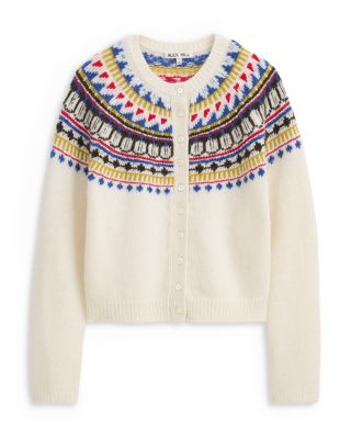 Amina Fair Isle Sweater in Wool