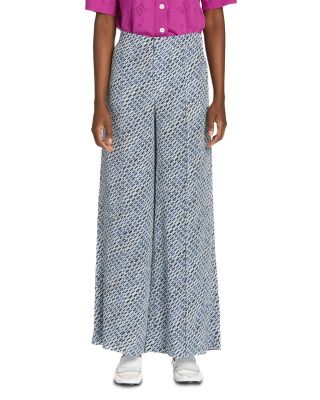 Crepe De Chine Wide Leg Pants