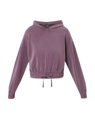 Sand Wash Cloud Crop Hoodie