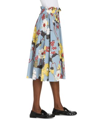 Floral Flared Mid Length Skirt