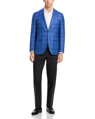 Kei Plaid Unstructured Trim Fit Sport Coat