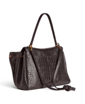Rodeo Medium Handbag Crocodile Embossed