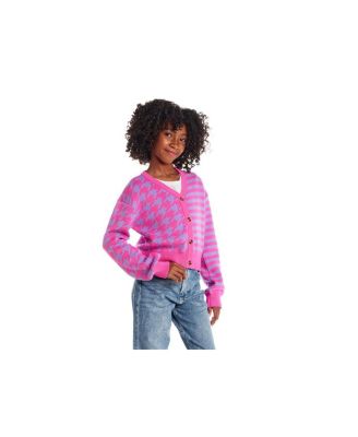 Girls&#39; Houndstooth Cardigan - Big Kid
