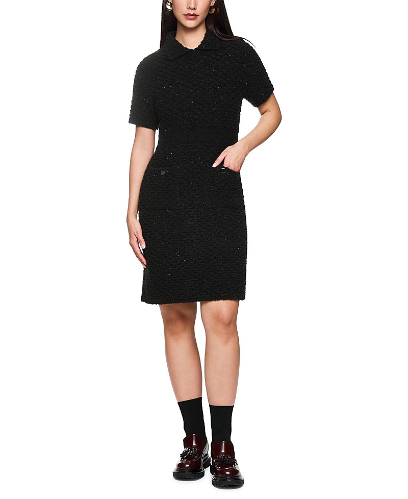 Marc Cain Knitted In Germany Elegant Dress In Black