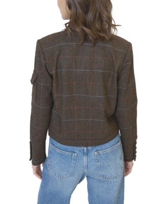  Women's Eden Plaid Military Jacket