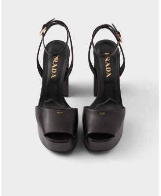  Nappa Leather Platform Sandals
