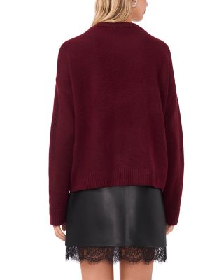 Mixed Media Paillette Front Sweater