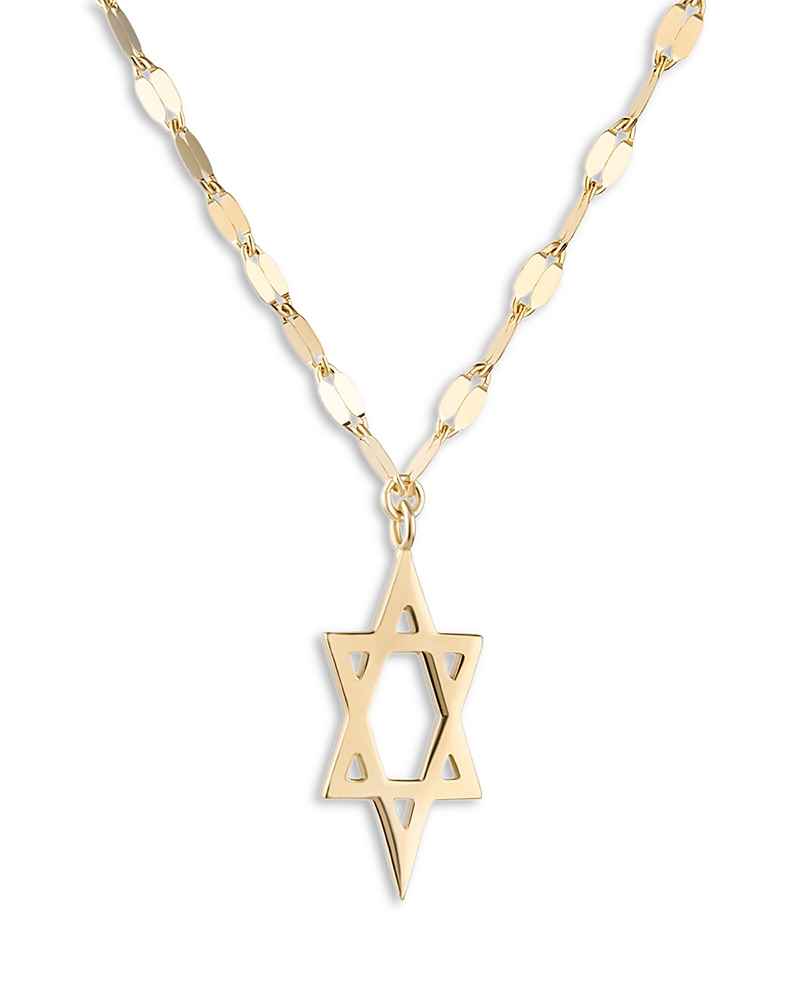 Lana Jewelry Star of David Pendant Necklace in 14K Yellow Gold