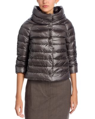 Sofia Iconico Cropped Down Puffer Coat