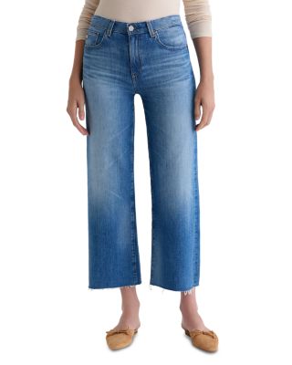 Saige Mid Rise Wide Leg Crop Jeans in 13 Years Allure