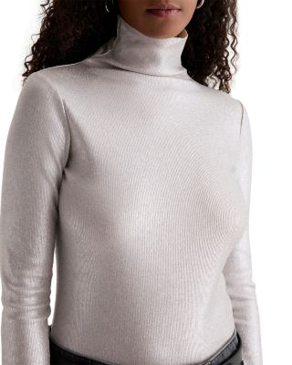 Metallic Turtleneck