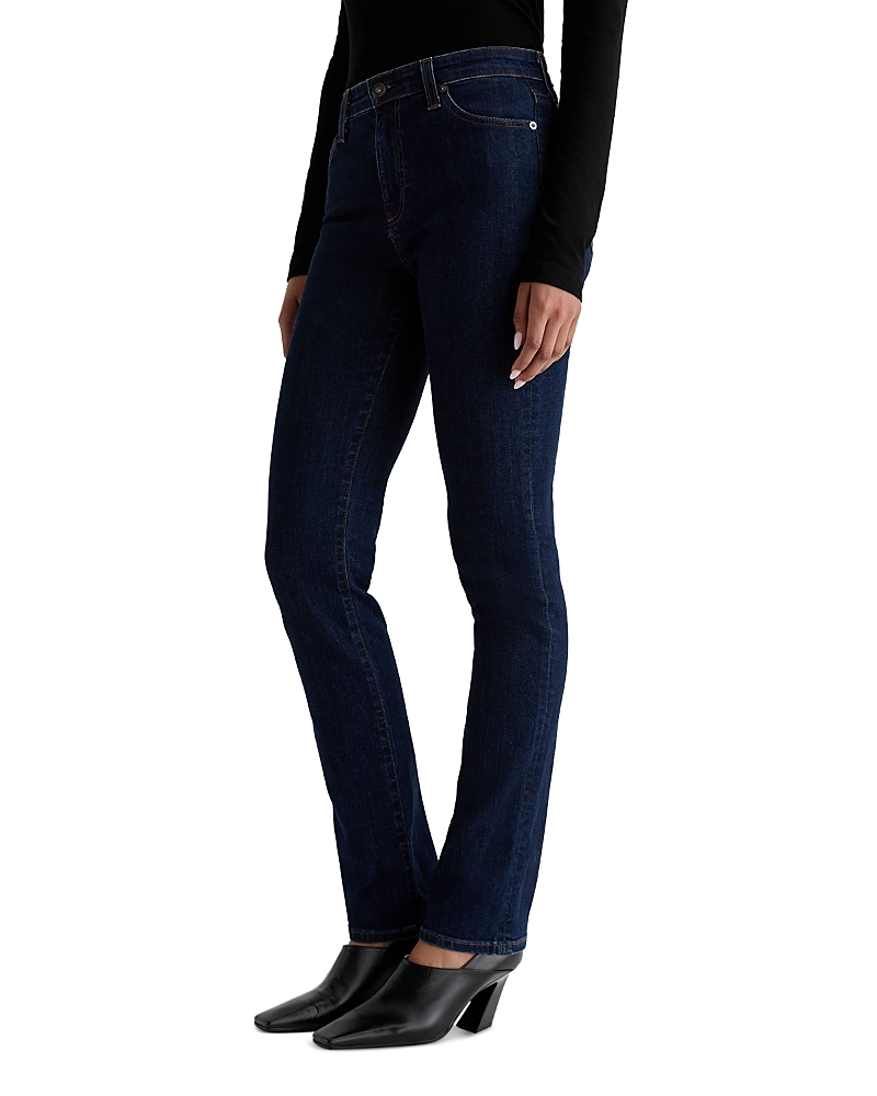Ag Mari Extended Mid Rise Slim Straight Jeans In Modern Indigo In Blue