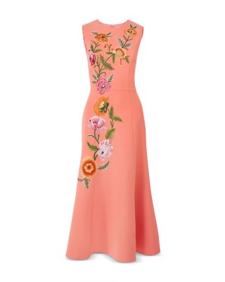 Embroidered Sleeveless Dress