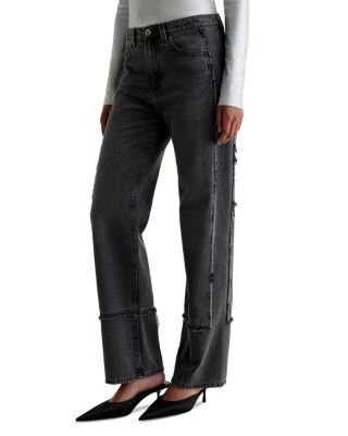 Brinley Mid Rise Straight Jeans in Overnight