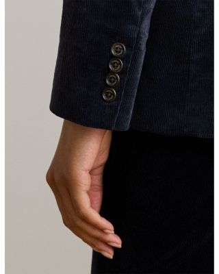 Double Breasted Corduroy Blazer