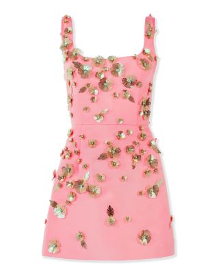 Embellished Silk Dress