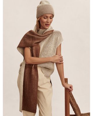 Lauren Plated Knit Sleeveless Sweater