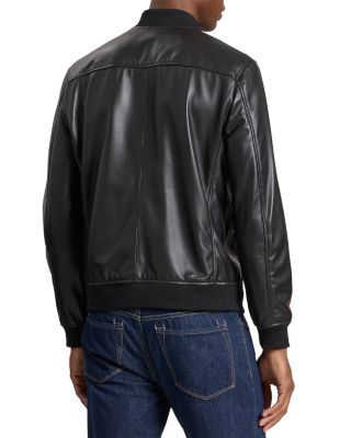 Waggoner Leather Bomber Jacket