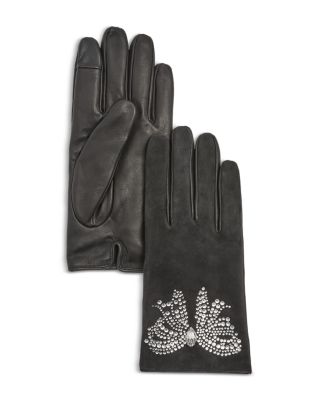Belgravia Bow Leather Gloves