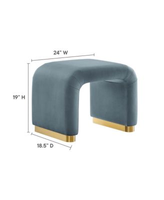 Koda Performance Velvet Waterfall Stool