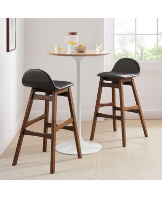 Juno Wood Bar Stool Set of 2