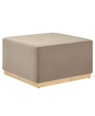  Tilden Large 28" Square Performance Velvet Upholstered Ottoman