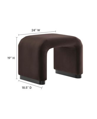 Koda Performance Velvet Waterfall Stool